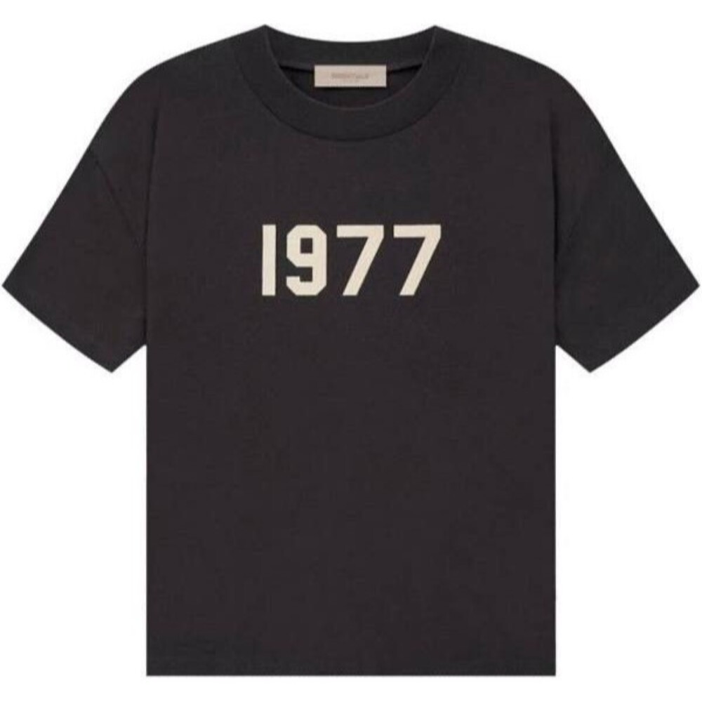 Fear of God Essentials 1977 Iron Tee Black T-Shirt Sizes M Free Shipping Include